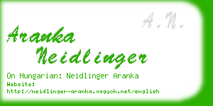 aranka neidlinger business card